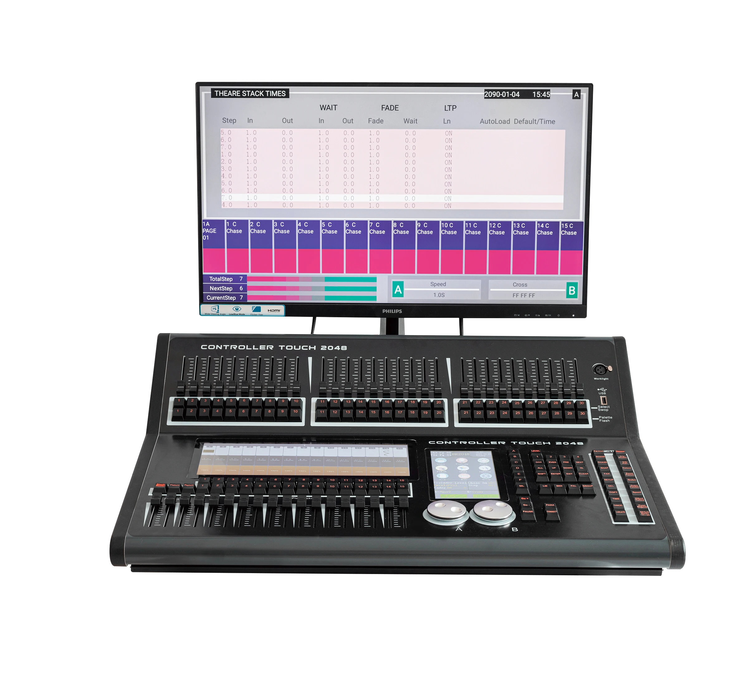 2025 Latest Professional 2048 Channels DMX Stage Light Console Manual With Flight Case Packing
2025 Latest Professional 2048 Channels DMX Stage Light Console Manual With Flight Case Packing