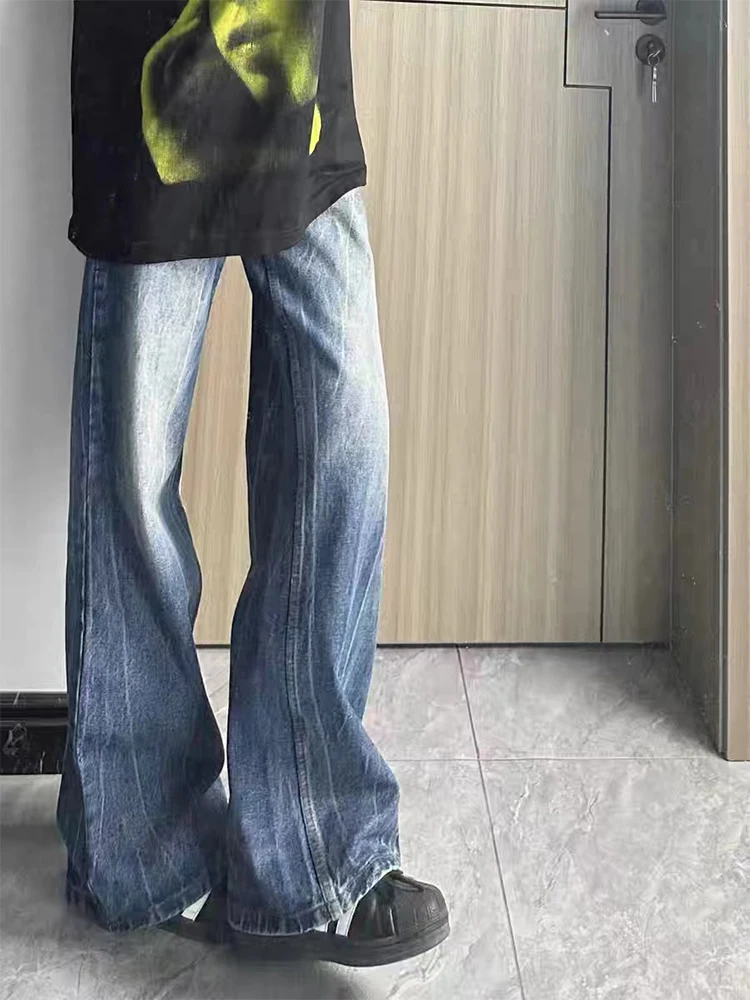 Retro Blue Lightning Pattern Jeans Men's Summer Thin American High Street Straight Leg Micro Flared Pants Youth Fashion
Retro Blue Lightning Pattern Jeans Men's Summer Thin American High Street Straight Leg Micro Flared Pants Youth Fashion