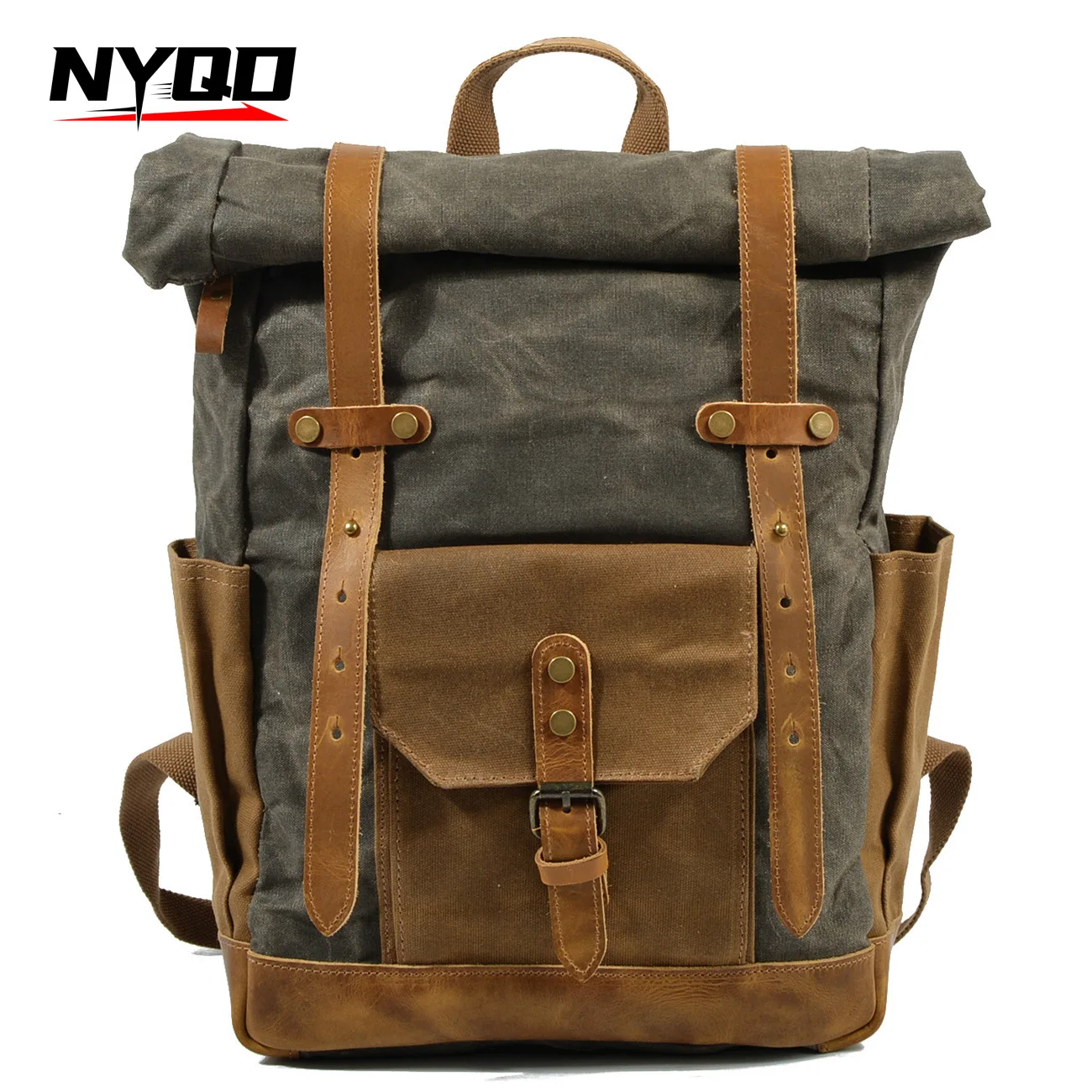 Мужской ретро рюкзак, масляный воск, холст, кожаный дорожный большой рюкзак, водонепроницаемые рюкзаки, школьный рюкзак для студентов
Мужской ретро рюкзак, масляный воск, холст, кожаный дорожный большой рюкзак, водонепроницаемые рюкзаки, школьный рюкзак для студентов