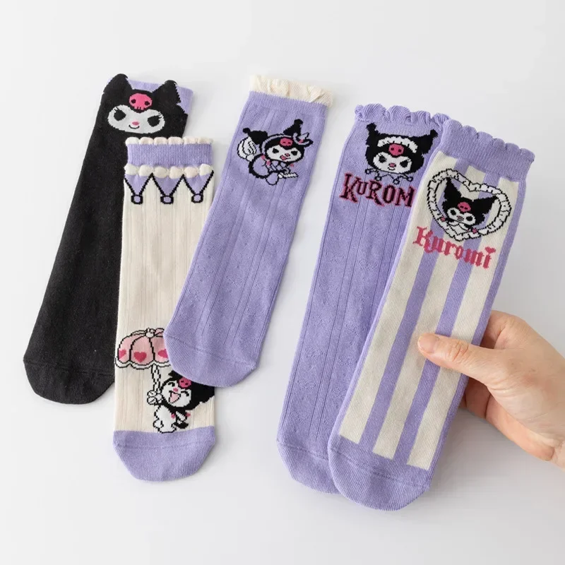 5pcs Kawaii Sanrio Fashion Cinnamoroll Kuromi Cotton Socks Spring Autumn Cute My Melody Mid Tube Cotton Stocking Gifts for Kids
5pcs Kawaii Sanrio Fashion Cinnamoroll Kuromi Cotton Socks Spring Autumn Cute My Melody Mid Tube Cotton Stocking Gifts for Kids