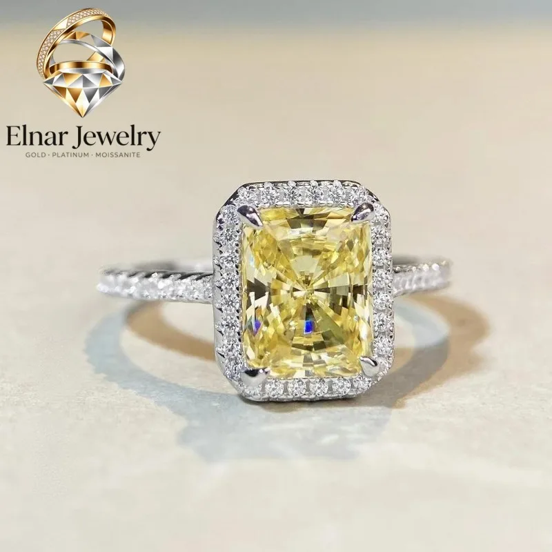 Elnar Jewelry Luxury Solid Platinum PT950 Women's Yellow Diamond Ring Raydean Cut Ice Flower Moissanite Diamond Ring
Elnar Jewelry Luxury Solid Platinum PT950 Women's Yellow Diamond Ring Raydean Cut Ice Flower Moissanite Diamond Ring