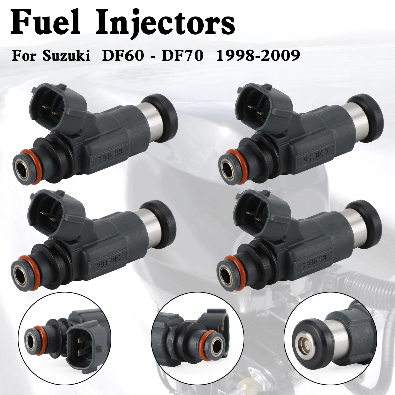 Artudatech 4PCS 15710-66D00 Fuel Injectors CDH166 For Suzuki DF60-DF70 1998-2009
Artudatech 4PCS 15710-66D00 Fuel Injectors CDH166 For Suzuki DF60-DF70 1998-2009