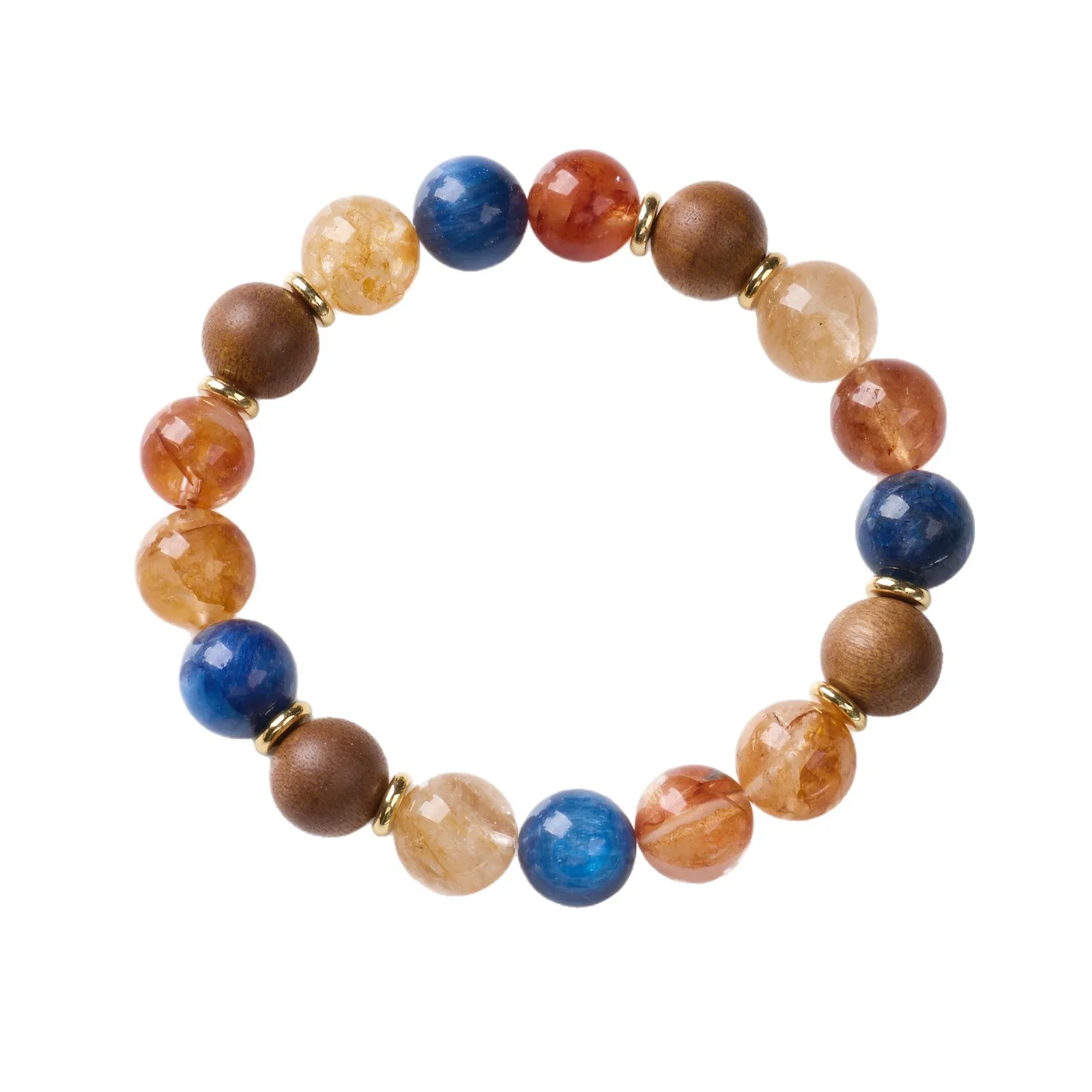 Natural Blue Kyanite Yellow Phantom Quartz Bracelet New Chinese Style Agarwood Beaded Bracelet for Women Lucky Jewelry Gifts
Natural Blue Kyanite Yellow Phantom Quartz Bracelet New Chinese Style Agarwood Beaded Bracelet for Women Lucky Jewelry Gifts
