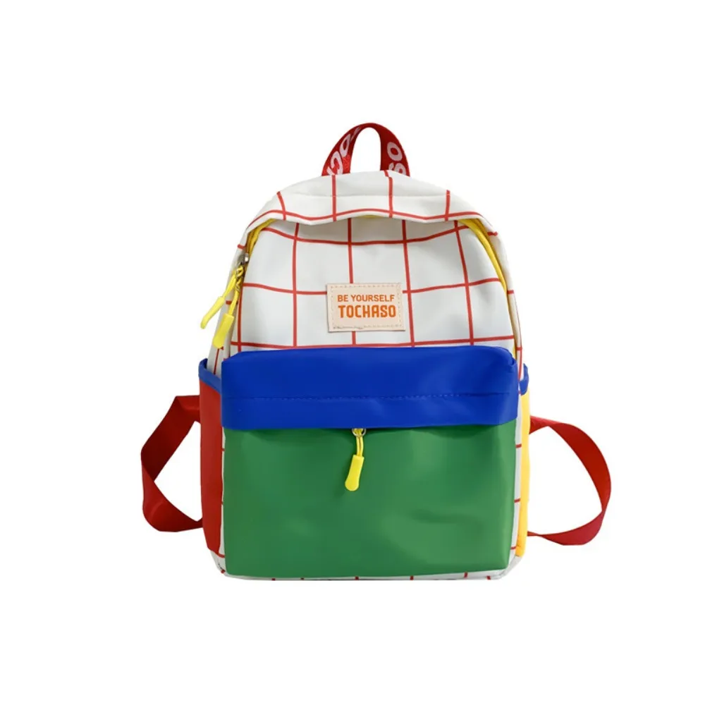 Unique Book Bag Contrast Color Plaid Backpack Large Capacity Korean Style Children School Bag Nylon Cute Shoulder Bag Student
Unique Book Bag Contrast Color Plaid Backpack Large Capacity Korean Style Children School Bag Nylon Cute Shoulder Bag Student
