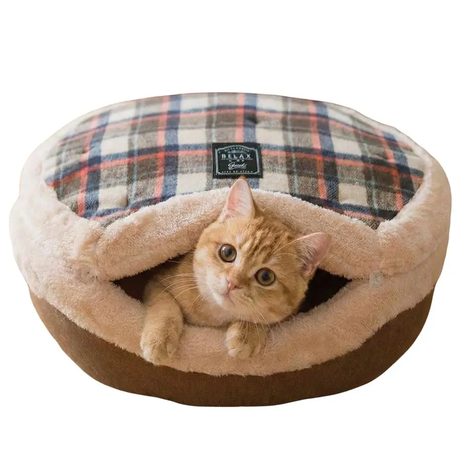 Bed Cave Enclosed Self Warming Hideaway with Detachable Lid amp Mat, Covered House for Indoor Kitten amp Kitty Brown
Bed Cave Enclosed Self Warming Hideaway with Detachable Lid amp Mat, Covered House for Indoor Kitten amp Kitty Brown