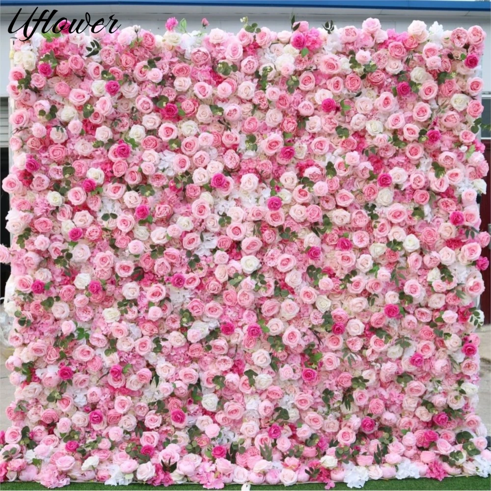 Uflower Pink White Rose Greenery Artificial Flower Wall Wedding Backdrop Fabric Hanging Curtain Floral Window Display Party Prop
Uflower Pink White Rose Greenery Artificial Flower Wall Wedding Backdrop Fabric Hanging Curtain Floral Window Display Party Prop