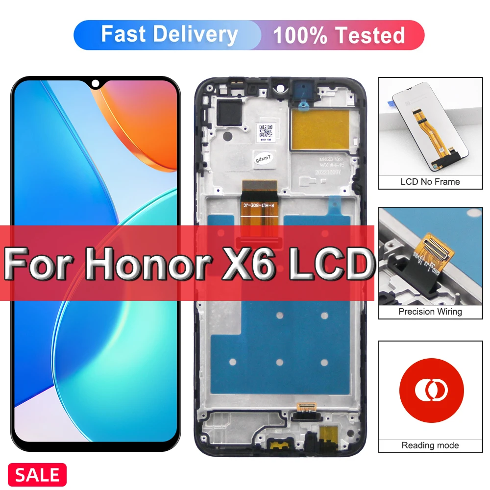 Дисплей X6 для Honor X6 VNE-LX2 VNE-LX3, ЖК-дисплей, дигитайзер сенсорного экрана в сборе для HonorX6, замена экрана с рамкой
Дисплей X6 для Honor X6 VNE-LX2 VNE-LX3, ЖК-дисплей, дигитайзер сенсорного экрана в сборе для HonorX6, замена экрана с рамкой
