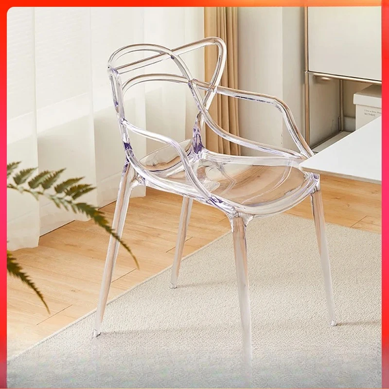 Nordic Internet celebrity transparent crystal dining chair acrylic stool cat ears dressing chair creative plastic back chair
Nordic Internet celebrity transparent crystal dining chair acrylic stool cat ears dressing chair creative plastic back chair