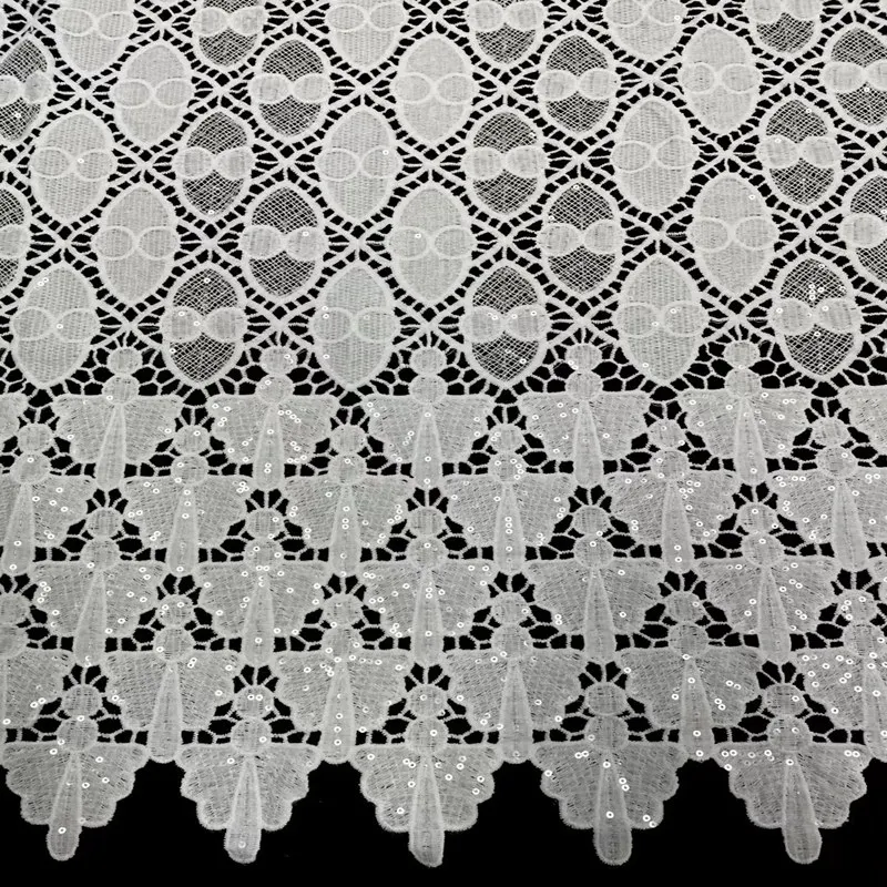 Nigerian Guipure Lace with Sequins Water Soluble Fabric High Quality Embroidery African Cord Laces For Nigerian Party TS1215
Nigerian Guipure Lace with Sequins Water Soluble Fabric High Quality Embroidery African Cord Laces For Nigerian Party TS1215