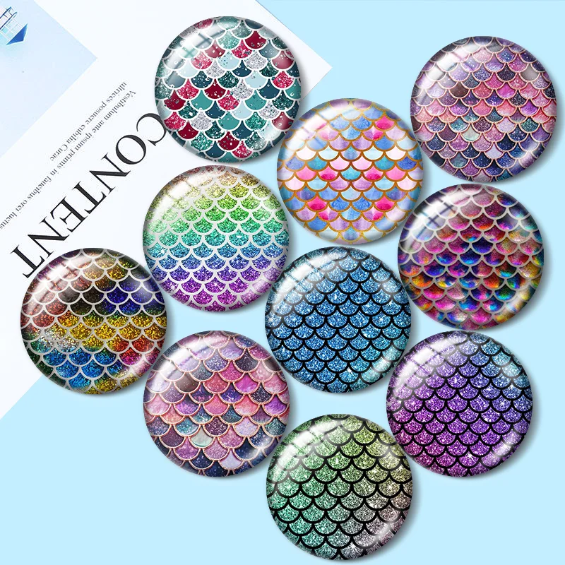 Mermaid Scales Glare Girl for jewelry production 12mm/25mm/30mm Round photo glass cabochon demo flat backMaking findings
Mermaid Scales Glare Girl for jewelry production 12mm/25mm/30mm Round photo glass cabochon demo flat backMaking findings