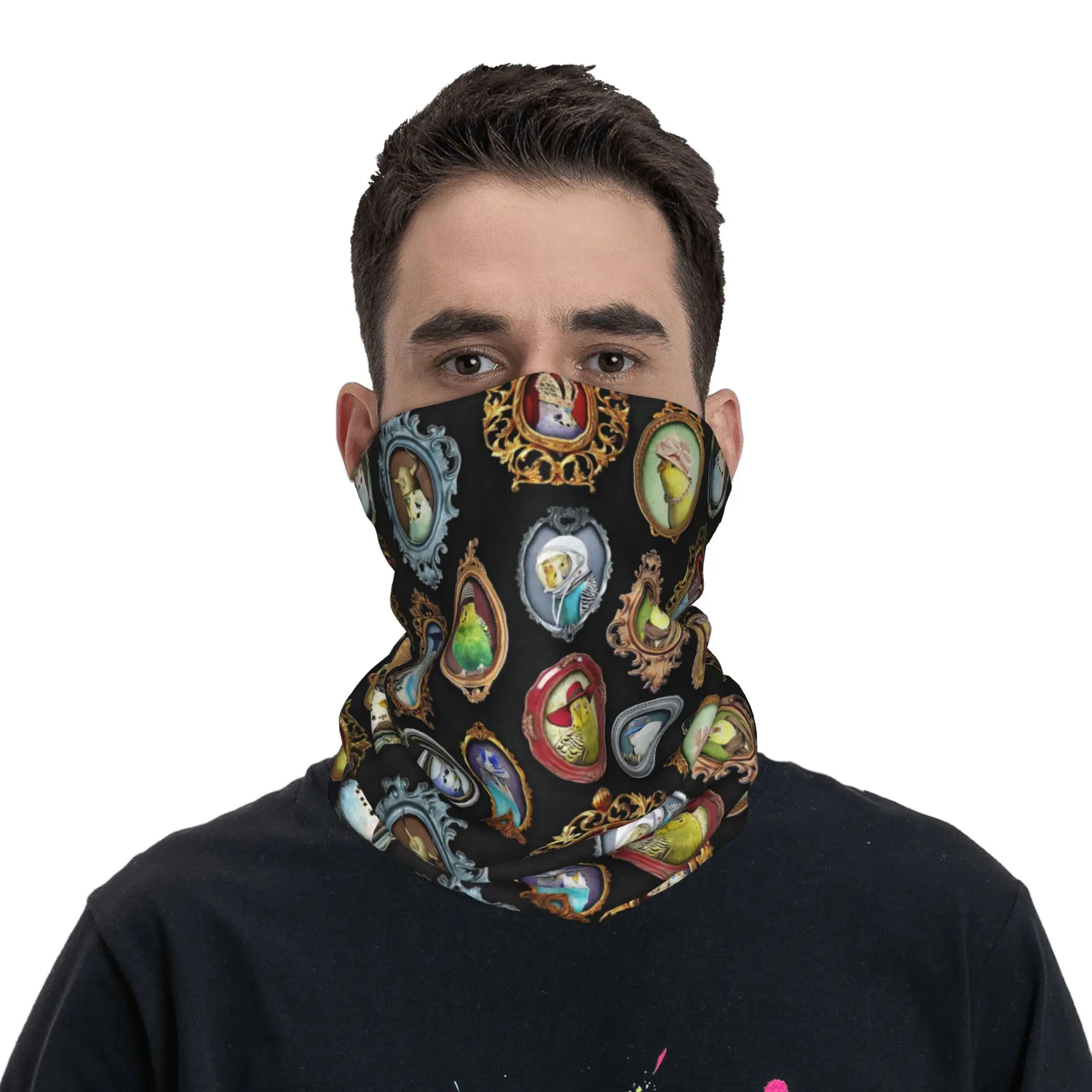 Budgies Parrots in Hats Bandana Neck Gaiter Printed Wrap Mask Scarf Balaclava Running for Men Women Adult All Season
Budgies Parrots in Hats Bandana Neck Gaiter Printed Wrap Mask Scarf Balaclava Running for Men Women Adult All Season