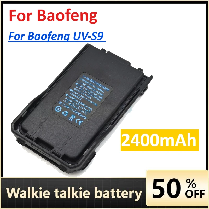 UVS9 Walkie Talkie Batteries for Baofeng UV-S9 Plus UV-5R+Plus UV-S9 Pro USB Charging 2800mAh UV-S9 V2 UV-5R Max
UVS9 Walkie Talkie Batteries for Baofeng UV-S9 Plus UV-5R+Plus UV-S9 Pro USB Charging 2800mAh UV-S9 V2 UV-5R Max