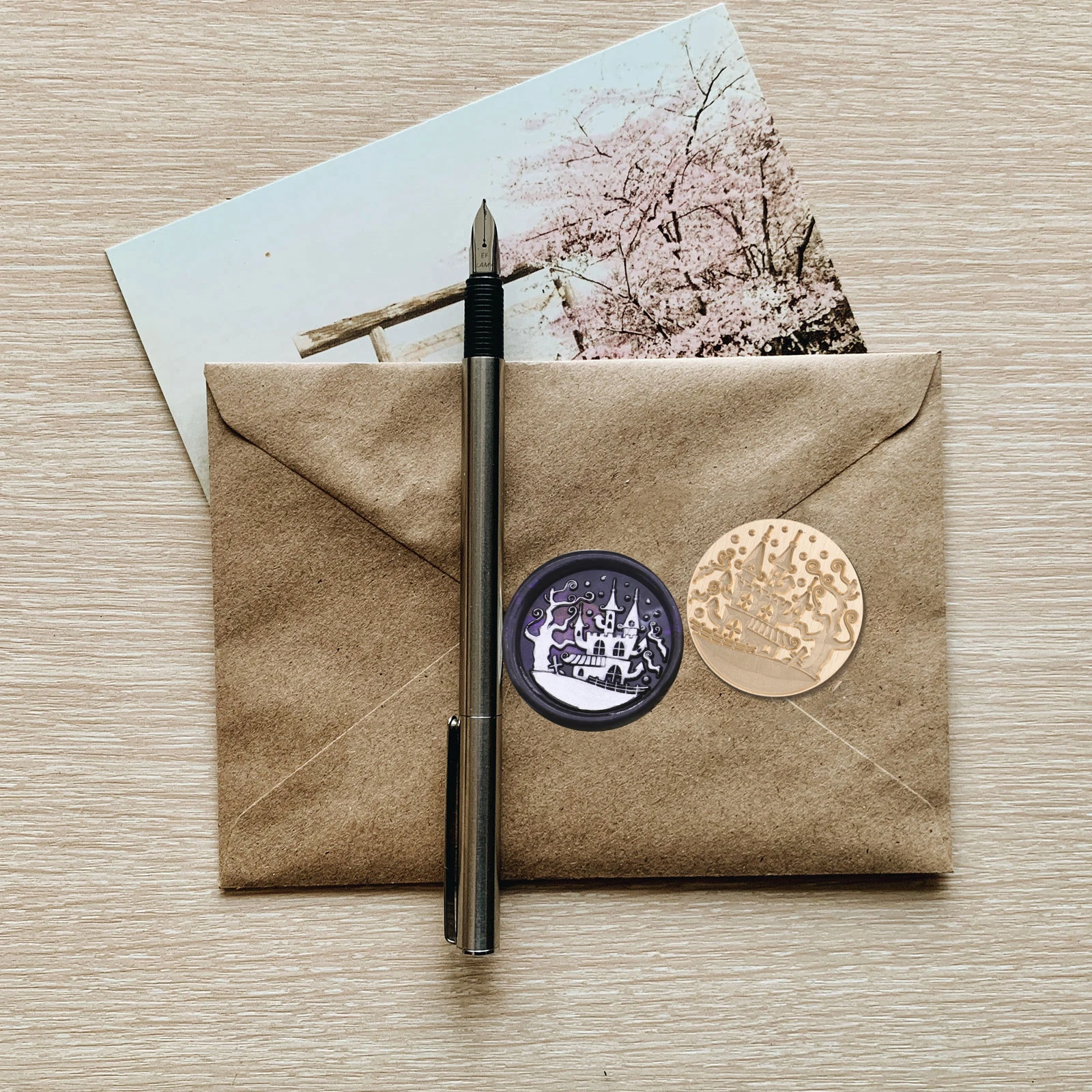 Brass Wax Seal Halloween Themed Decorative Envelope Sealing Diy Letter Head Metal Pattern For Scrapbook
Brass Wax Seal Halloween Themed Decorative Envelope Sealing Diy Letter Head Metal Pattern For Scrapbook