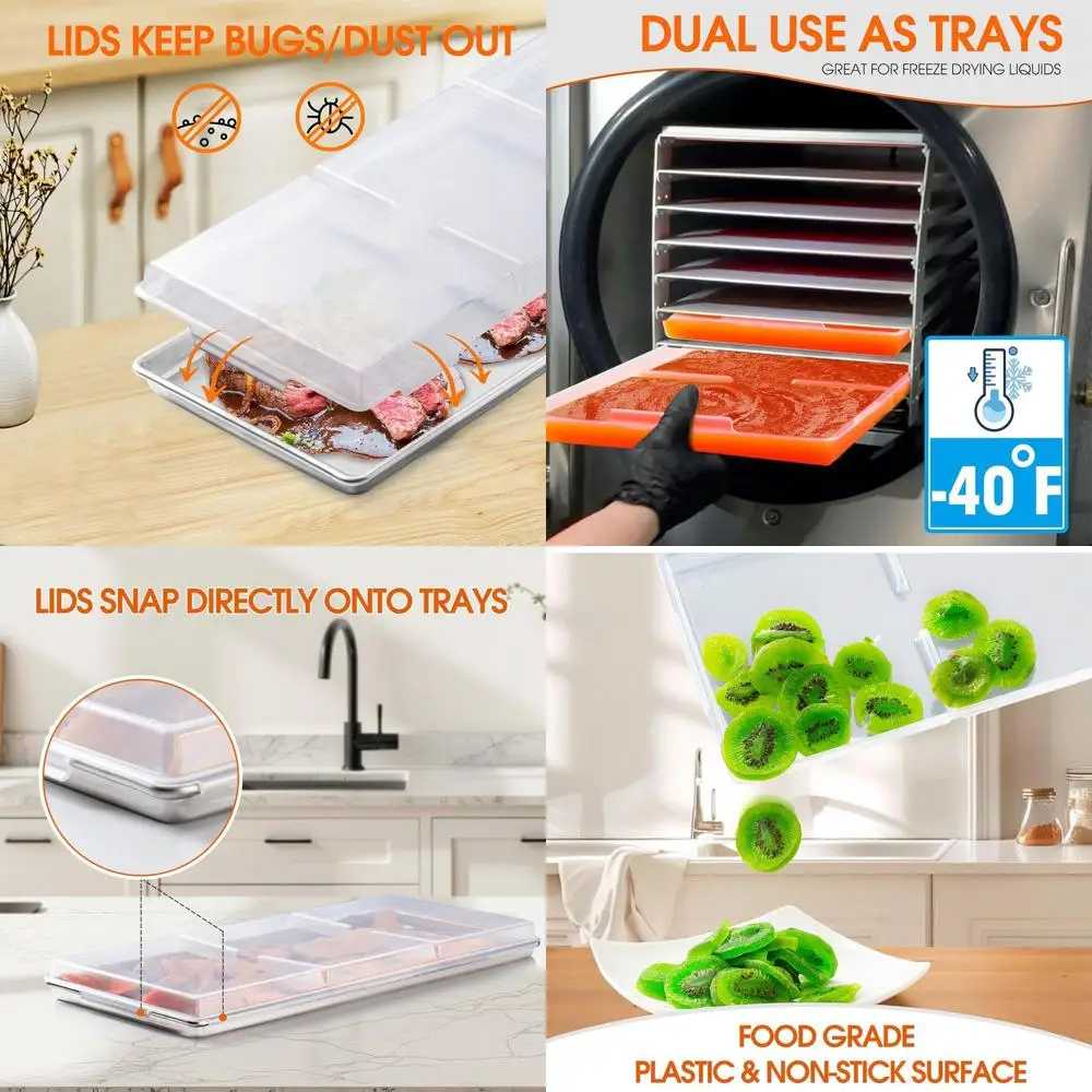 Freeze Dryer Large Tray Lids - 6 Pack for Harvest Right Accessories
Freeze Dryer Large Tray Lids - 6 Pack for Harvest Right Accessories