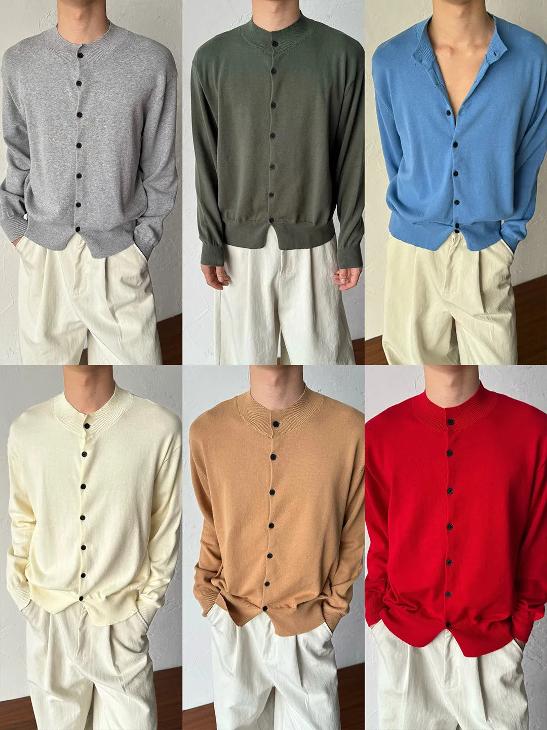 Pure Color Knitted Sweater PCGO14GSL Basic Style Stand Collar Men's Casual Top Breathable Comfortable Long Sleeve Knitwear
Pure Color Knitted Sweater PCGO14GSL Basic Style Stand Collar Men's Casual Top Breathable Comfortable Long Sleeve Knitwear