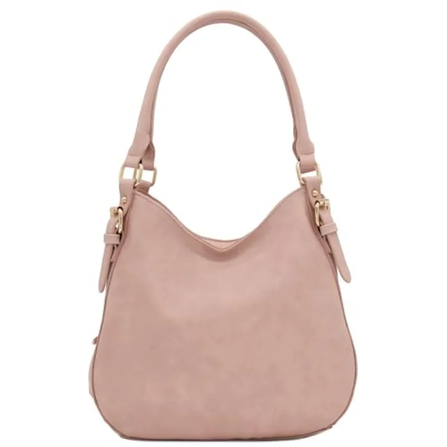 Lightweight 3 Compartment Faux Leather Medium Hobo Bag
Lightweight 3 Compartment Faux Leather Medium Hobo Bag