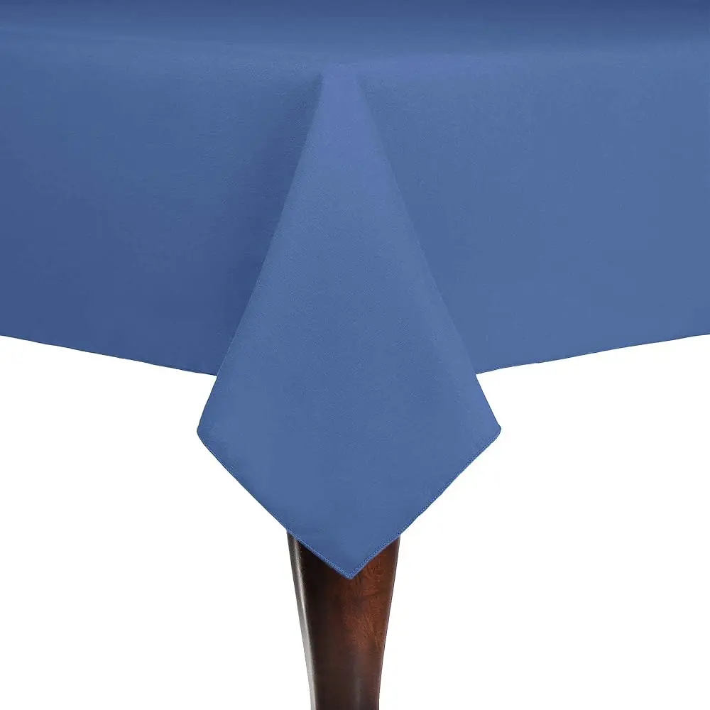 -2 Pack- Cotton-Feel 60 X 120-Inch Rectangular Fine Dining Tablecloth, Periwinkle Blue
-2 Pack- Cotton-Feel 60 X 120-Inch Rectangular Fine Dining Tablecloth, Periwinkle Blue