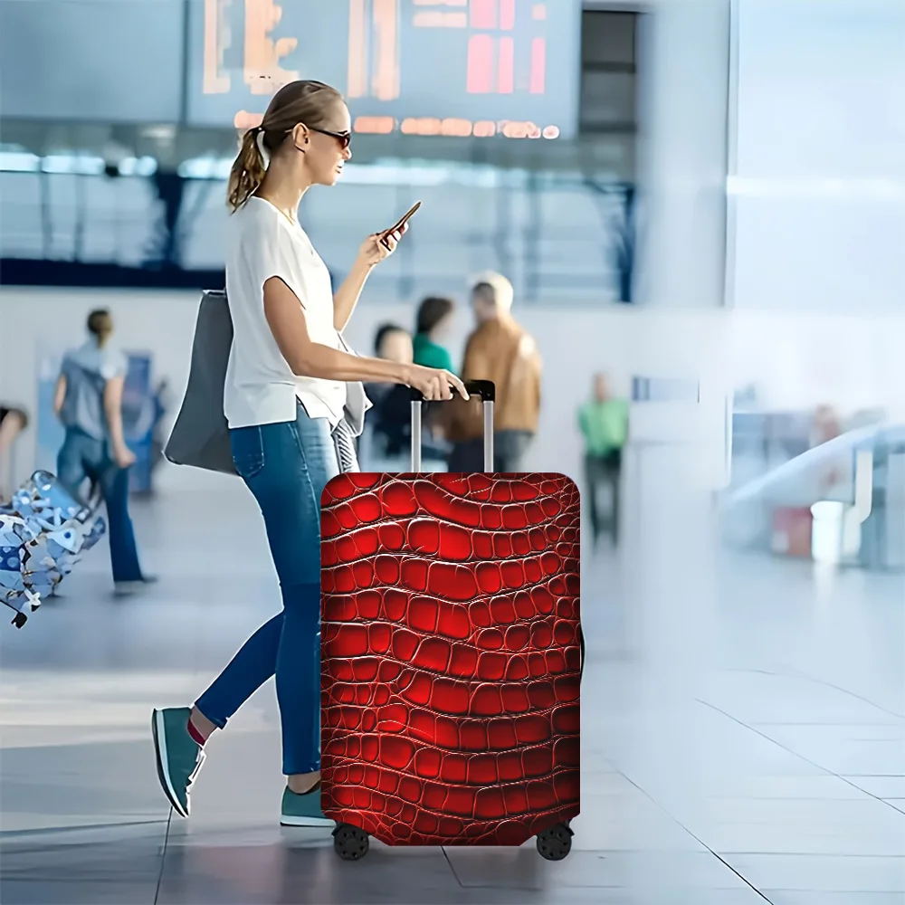 1 PC Crimson Crocodile Leather Print Luggage Cover for 18 – 32 inch luggage; a luxurious, dust-resistant, resilient travel ac
1 PC Crimson Crocodile Leather Print Luggage Cover for 18 – 32 inch luggage; a luxurious, dust-resistant, resilient travel ac