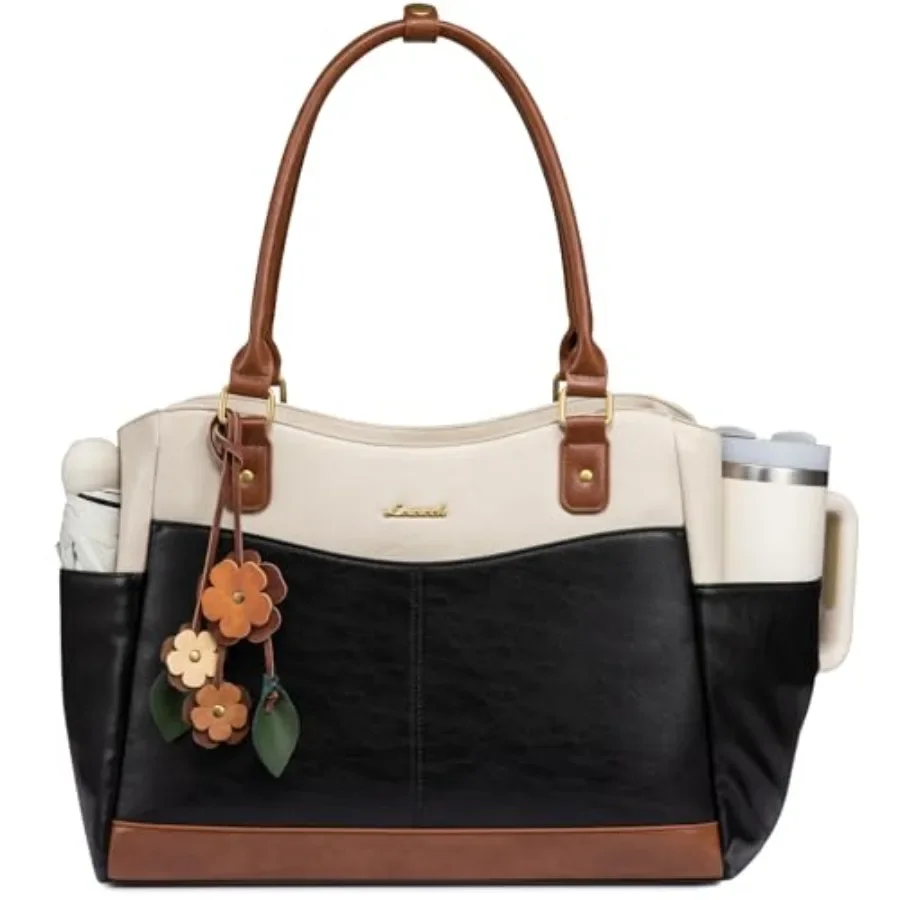 LOVEVOOK Laptop Bag for Women Original Vintage Work Tote Bag Computer Office Teacher Bag with Flower Pendant
LOVEVOOK Laptop Bag for Women Original Vintage Work Tote Bag Computer Office Teacher Bag with Flower Pendant