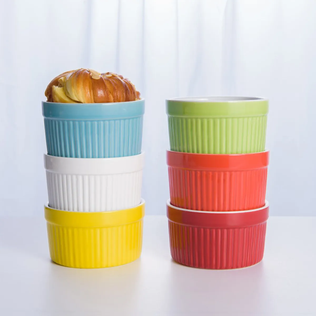 Набор из 8 керамических форм для выпечки, 3,5 дюйма, антипригарные, термостойкие, многоразовые, для хлеба и кексов, белые
Набор из 8 керамических форм для выпечки, 3,5 дюйма, антипригарные, термостойкие, многоразовые, для хлеба и кексов, белые