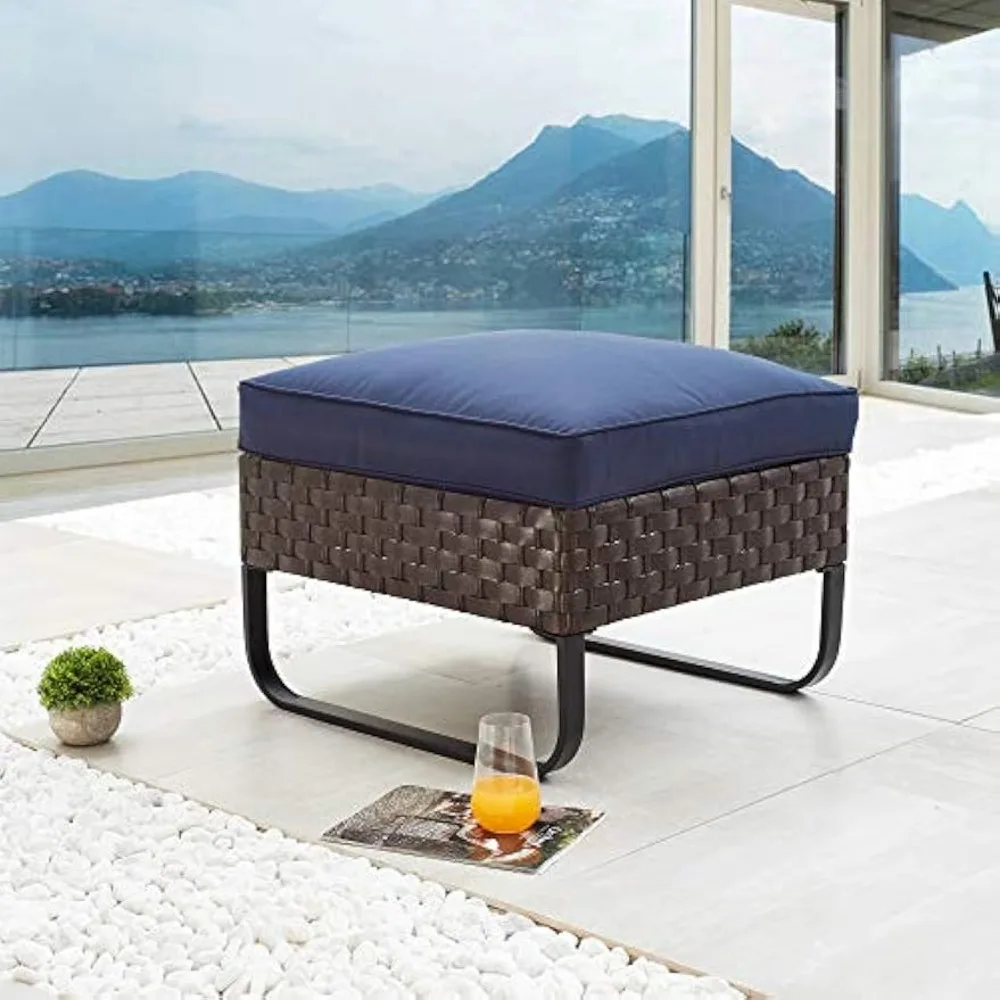 Romayard Outdoor Wicker Ottoman Patio Footstool Rattan Furniture Coffee Table All Weather Foot stools Seat with Cushion
Romayard Outdoor Wicker Ottoman Patio Footstool Rattan Furniture Coffee Table All Weather Foot stools Seat with Cushion