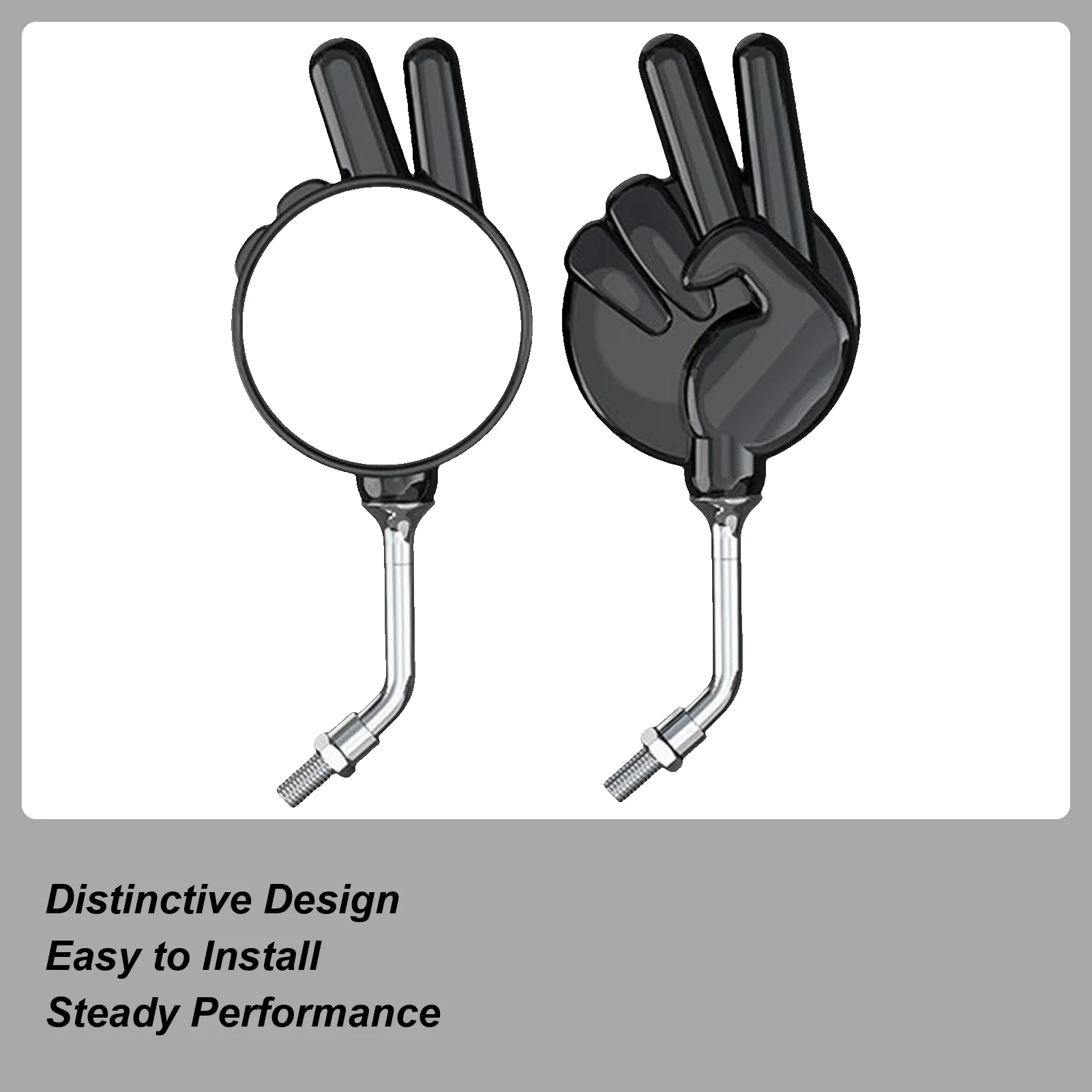 Motorcycle Mirrors 2 Pieces Long Stem Rearview Mirrors Left and Right Anti-Glare High Definition Scissor Gesture Design Riding
Motorcycle Mirrors 2 Pieces Long Stem Rearview Mirrors Left and Right Anti-Glare High Definition Scissor Gesture Design Riding