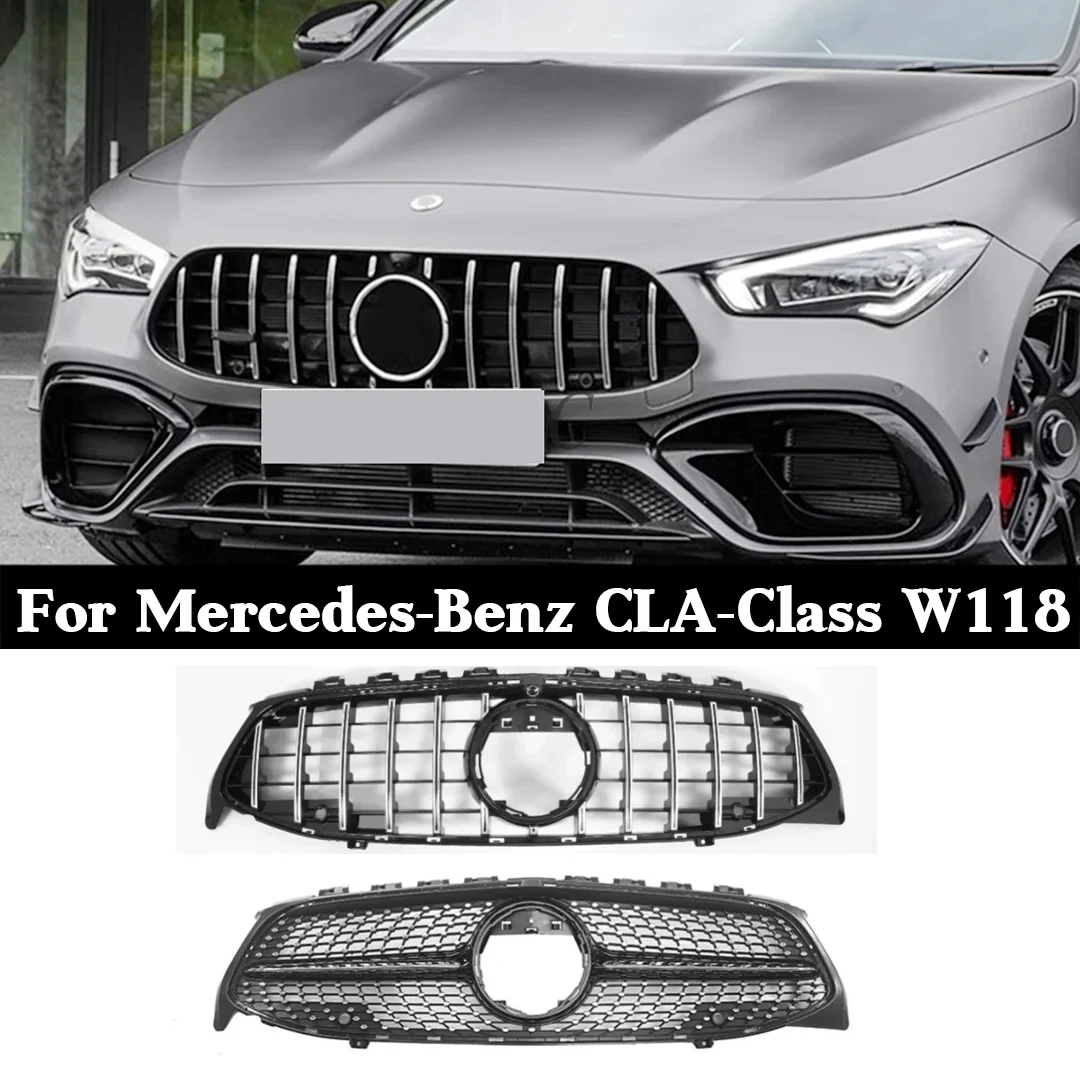 For Mercedes-Benz CLA W118 2020-2023 Front Grille, Gloss Black Middle Radiator Grill Mesh Replacement for CLA180 CLA200 CLA250
For Mercedes-Benz CLA W118 2020-2023 Front Grille, Gloss Black Middle Radiator Grill Mesh Replacement for CLA180 CLA200 CLA250