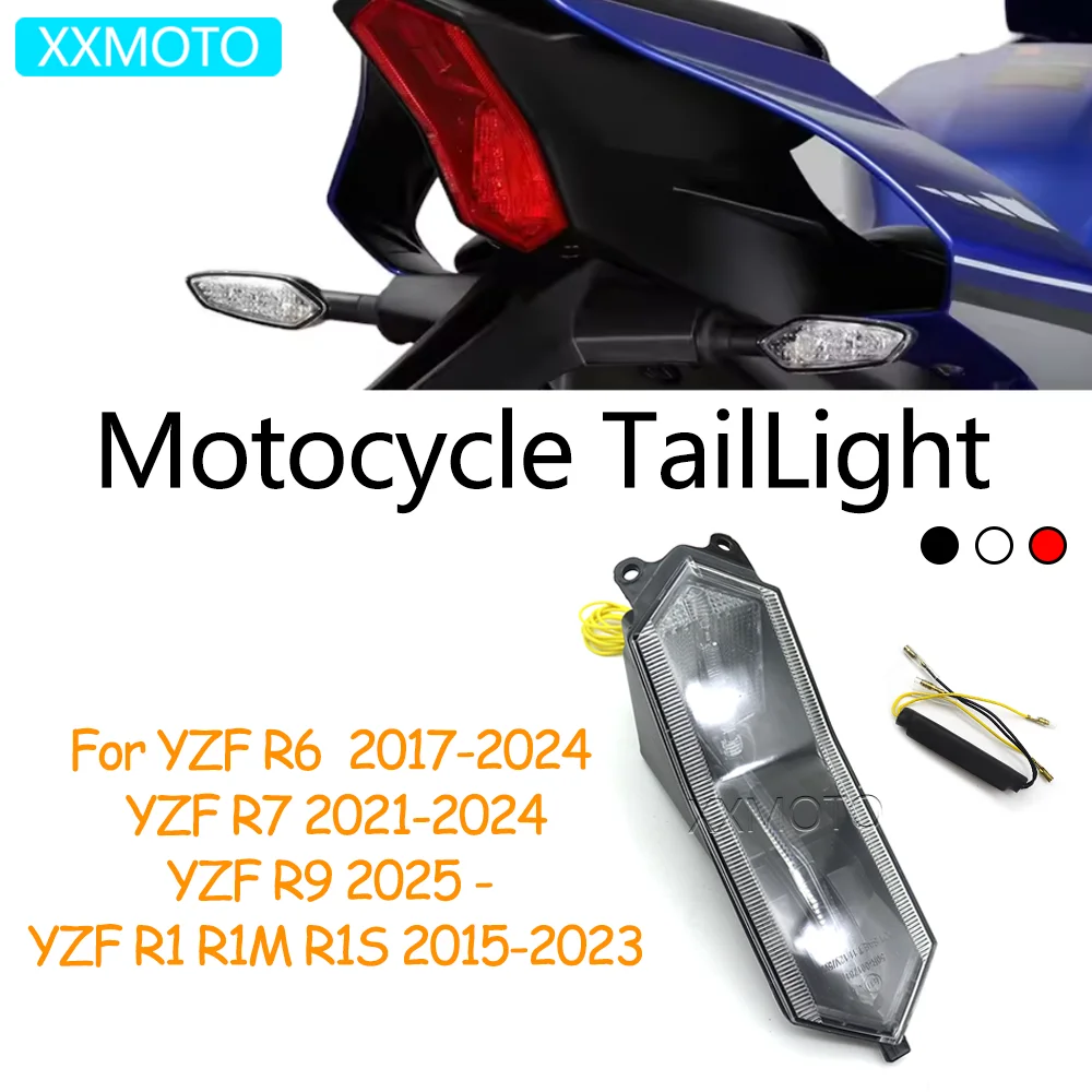For YAMAHA YZF-R1 YZFR1 YZF R1M R1S YZFR6 YZF-R7 YZFR9 YZF R1 R6 R7 R9 Motocycle Rear Brake Light YZFR7 TailLight Blinker Lamp
For YAMAHA YZF-R1 YZFR1 YZF R1M R1S YZFR6 YZF-R7 YZFR9 YZF R1 R6 R7 R9 Motocycle Rear Brake Light YZFR7 TailLight Blinker Lamp