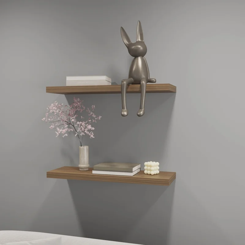 Iva Floating Shelf in Mahogany Melamine
Iva Floating Shelf in Mahogany Melamine