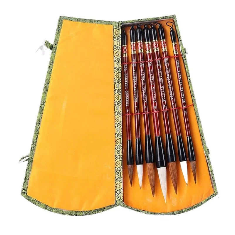 7pcs Calligraphy Brush Set Chinese Woolen Weasel Multiple Hair Painting Brush Beginners Painting Calligraphy Writing Brushes
7pcs Calligraphy Brush Set Chinese Woolen Weasel Multiple Hair Painting Brush Beginners Painting Calligraphy Writing Brushes