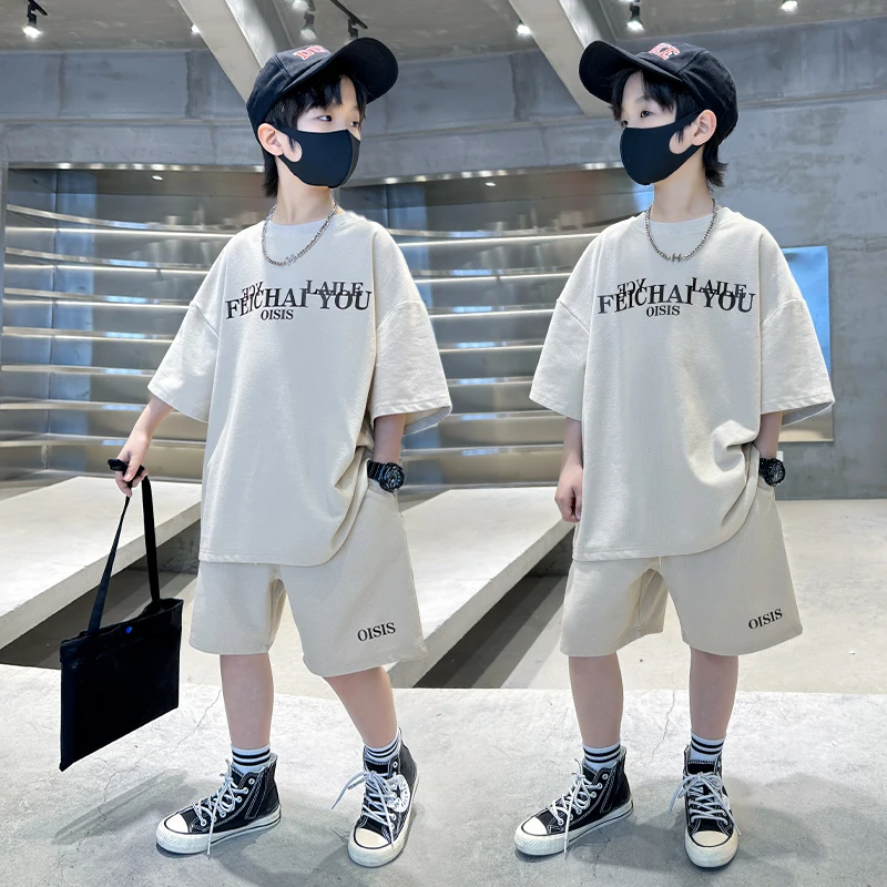 Hot Sale Kids Summer Clothing Set with Letter Print for Tweens Boy New Casual Cotton Clothes Suit T-shirt Shorts 2 Pcs Tracksuit
Hot Sale Kids Summer Clothing Set with Letter Print for Tweens Boy New Casual Cotton Clothes Suit T-shirt Shorts 2 Pcs Tracksuit