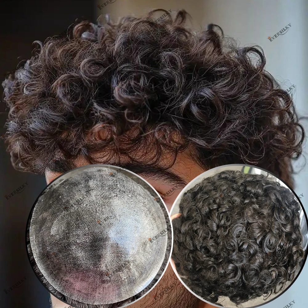 Men's Curly Human Hair Black Brown Gray Mixed Durable Skin Base 18mm Curl 1b10 Capillary Prosthesis Natural Hairline Dark Brown
Men's Curly Human Hair Black Brown Gray Mixed Durable Skin Base 18mm Curl 1b10 Capillary Prosthesis Natural Hairline Dark Brown
