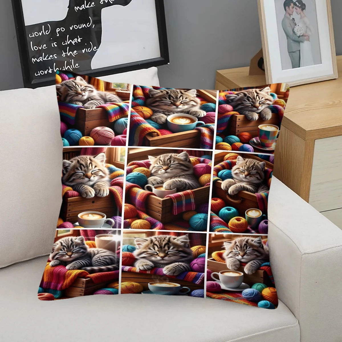 Подушка с белой кошкой и цветами сакуры: Изысканный весенний декор с пушистыми кошками, придающий уютным жилым пространствам и комнатам нежный цветочный шарм.
Подушка с белой кошкой и цветами сакуры: Изысканный весенний декор с пушистыми кошками, придающий уютным жилым пространствам и комнатам нежный цветочный шарм.