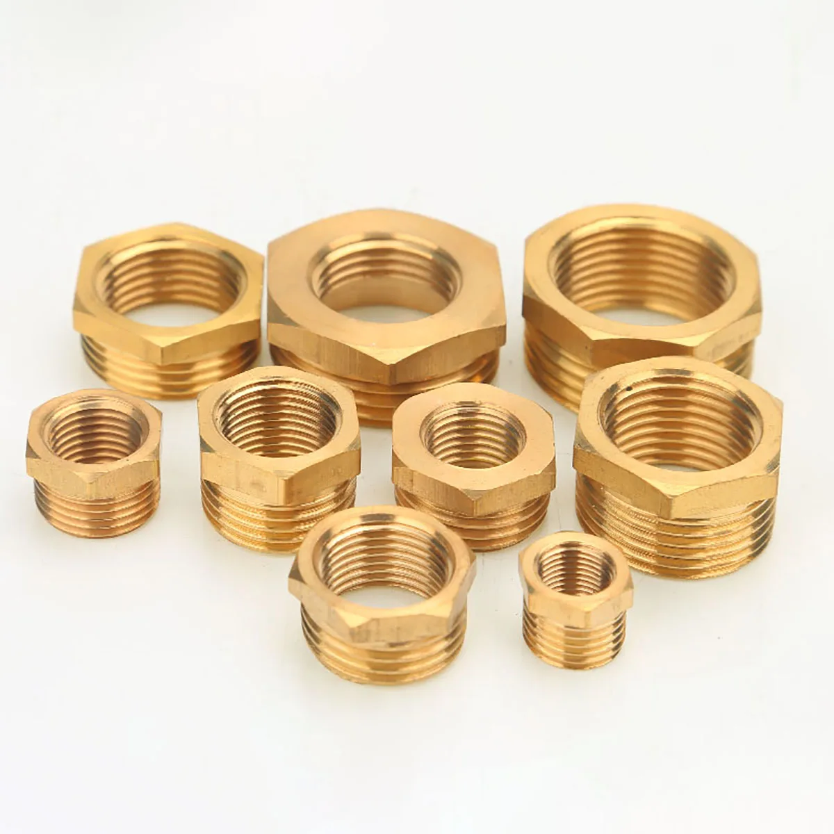 Brass Hex Bushing Reducer Pipe Fitting 1/8 1/4 3/8 1/2 3/4 1 F to M Threaded Reducing Copper Water Gas Adapter Coupler Connector
Brass Hex Bushing Reducer Pipe Fitting 1/8 1/4 3/8 1/2 3/4 1 F to M Threaded Reducing Copper Water Gas Adapter Coupler Connector