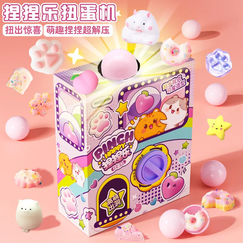 Kneading Joy Children's Toy Twisting Egg Machine Little Girl Pinching Blind Box Large Lottery Girl Explosive Birthday Gift
Kneading Joy Children's Toy Twisting Egg Machine Little Girl Pinching Blind Box Large Lottery Girl Explosive Birthday Gift
