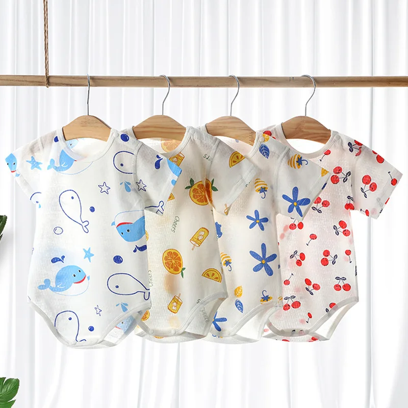 Summer Newborn Clothing Cute Toddler One Piece Boys and Girls Cartoon Printed Short Sleeve Cotton One Piece Triangle Sweetheart
Summer Newborn Clothing Cute Toddler One Piece Boys and Girls Cartoon Printed Short Sleeve Cotton One Piece Triangle Sweetheart