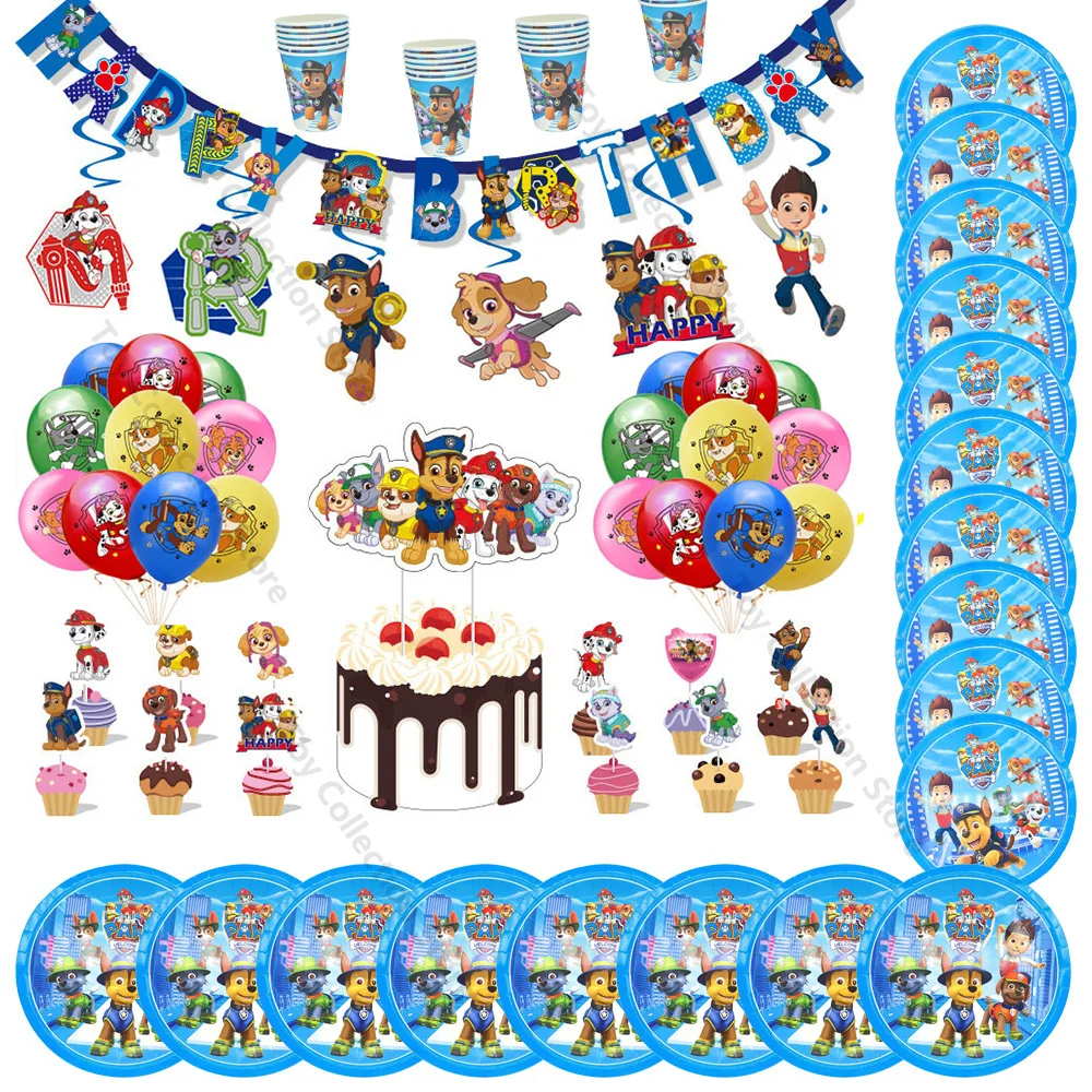 Blue Paw Patrol Birthday Party Decoration Dogs Skye Disposable Tableware Holiday Party Supplies Number Foil Latex Ballon 1-9t
Blue Paw Patrol Birthday Party Decoration Dogs Skye Disposable Tableware Holiday Party Supplies Number Foil Latex Ballon 1-9t