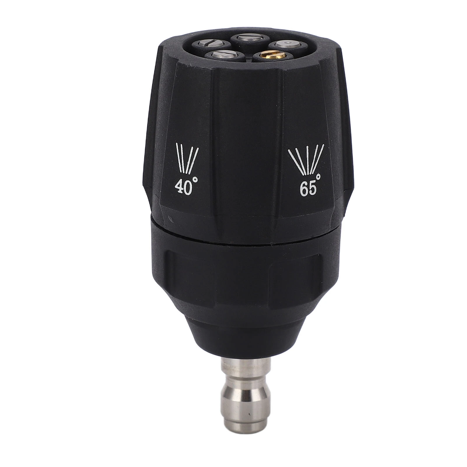 Pressure Washer Nozzle 5 in 1 Adjustable 360 Degree Multi Rotating Spray Head Tip 1/4in Quick Connector
Pressure Washer Nozzle 5 in 1 Adjustable 360 Degree Multi Rotating Spray Head Tip 1/4in Quick Connector