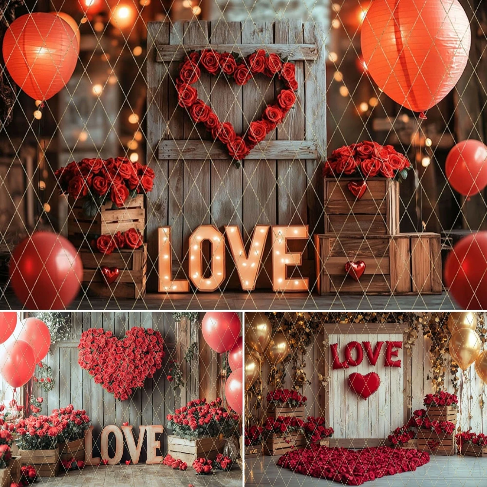 Love Heart Photography Background Valentine's Day Love Heart Red Rose Flowers Kids Birthday Portrait Decor Backdrop Photo Studio
Love Heart Photography Background Valentine's Day Love Heart Red Rose Flowers Kids Birthday Portrait Decor Backdrop Photo Studio