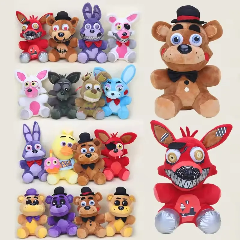 Five Night At Freddy Fnaf Cute Plush Toys Game Doll Bonnie Bear Foxy Cartoon Stuffed Dolls Freddy Toy Gifts
Five Night At Freddy Fnaf Cute Plush Toys Game Doll Bonnie Bear Foxy Cartoon Stuffed Dolls Freddy Toy Gifts