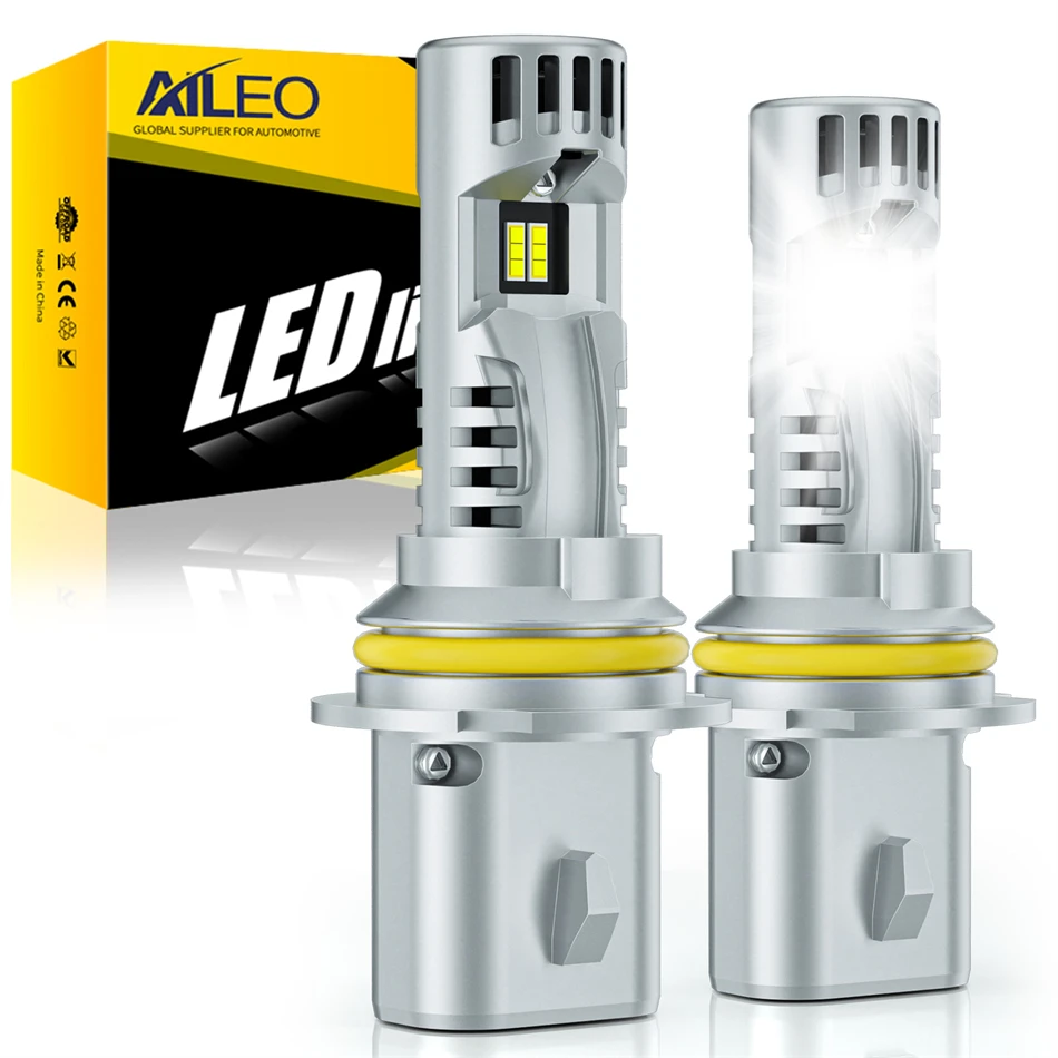 AILEO 2Pcs LED 9007 HB5 LED Headlight Bulb CSP Fanless With High & Low Beam 22000LM 100W For Car Canbus Fog Lamp Bulb Plug&Play
AILEO 2Pcs LED 9007 HB5 LED Headlight Bulb CSP Fanless With High & Low Beam 22000LM 100W For Car Canbus Fog Lamp Bulb Plug&Play