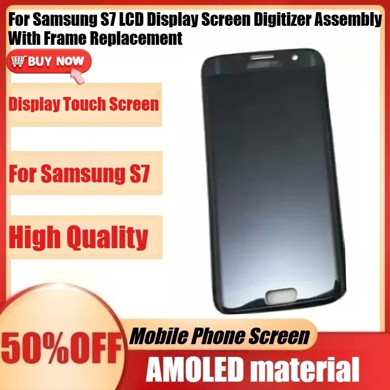 New AMOLED Display Touch Screen For Samsung S7 LCD Display Screen Digitizer Assembly With Frame Replacement
New AMOLED Display Touch Screen For Samsung S7 LCD Display Screen Digitizer Assembly With Frame Replacement