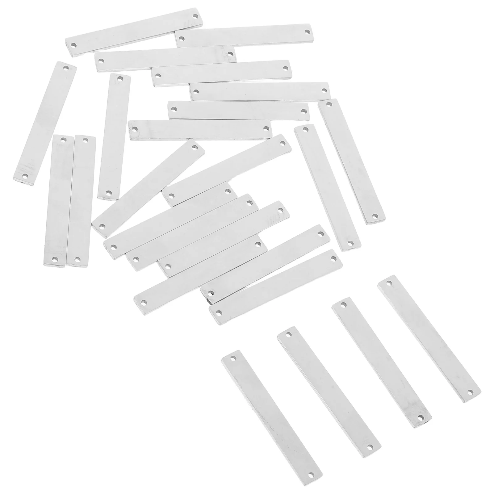 25pcs Stainless Steel Pendant Necklace Rectangle Stamping Blanks Durable Geometric Bar Double Hole Smooth Surface For Daily Wear
25pcs Stainless Steel Pendant Necklace Rectangle Stamping Blanks Durable Geometric Bar Double Hole Smooth Surface For Daily Wear