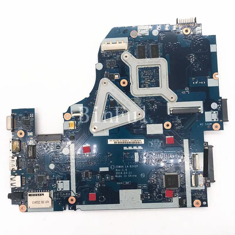 Материнская плата для ноутбука Acer Aspire E5-571 E5-531 E5-571G V3-572G Z5WAH LA-B162P с процессором SR1EA I7-4510U GT820M/840M, 100% протестировано, хорошо
Материнская плата для ноутбука Acer Aspire E5-571 E5-531 E5-571G V3-572G Z5WAH LA-B162P с процессором SR1EA I7-4510U GT820M/840M, 100% протестировано, хорошо