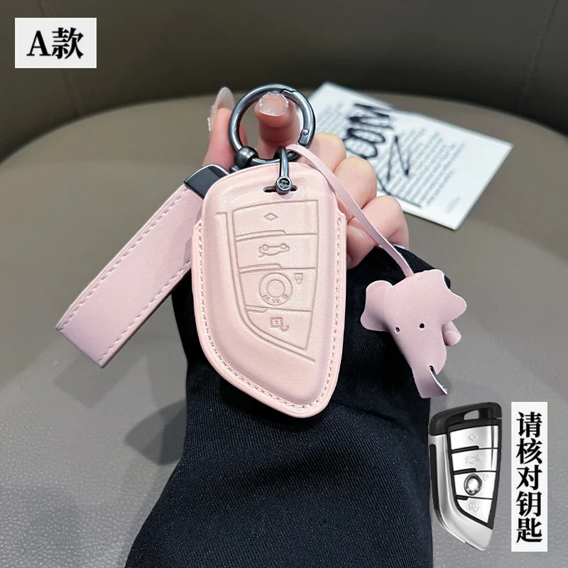 Leather Car Remote Key Case Cover Protector For BMW X1 X3 X4 X5 X6 F15 F16 G30 3 5 7 Series G11 F48 Car-Styling Accessories
Leather Car Remote Key Case Cover Protector For BMW X1 X3 X4 X5 X6 F15 F16 G30 3 5 7 Series G11 F48 Car-Styling Accessories
