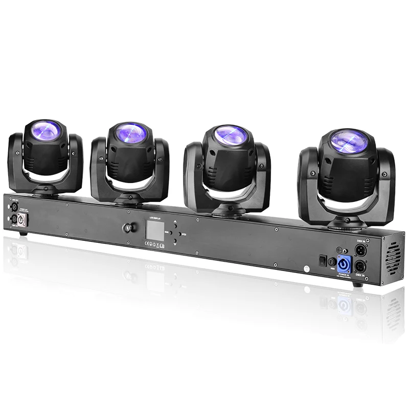 DMX 4*32 Вт четыре головки Карманный луч RGBW 4 в 1 Светодиодная Подвижная головка для диджея
DMX 4*32 Вт четыре головки Карманный луч RGBW 4 в 1 Светодиодная Подвижная головка для диджея