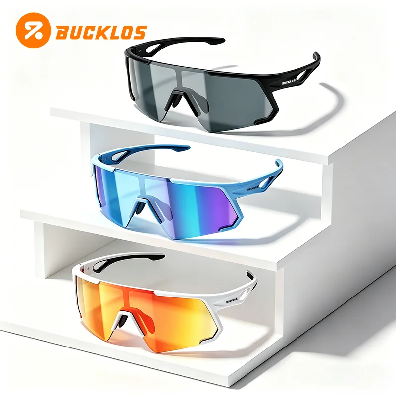 BUCKLOS Cycling Glasses UV400 Outdoor Sports Sunglasses Men Women MTB Road Adjustable TR-90 Frame Cycling Glasses Bike Parts
BUCKLOS Cycling Glasses UV400 Outdoor Sports Sunglasses Men Women MTB Road Adjustable TR-90 Frame Cycling Glasses Bike Parts