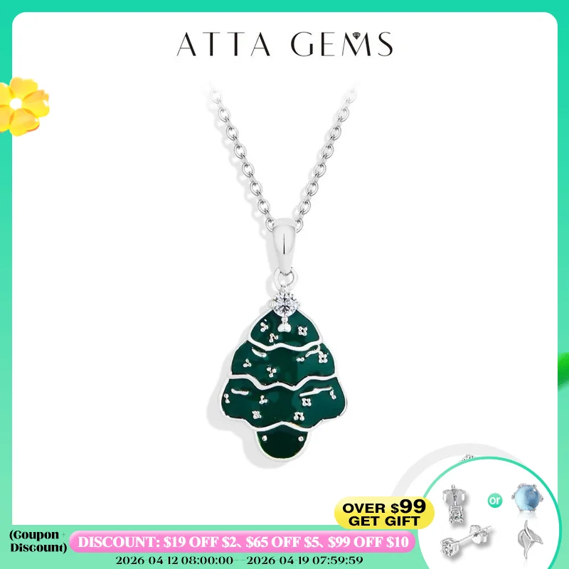 ATTAGEMS S925 Sterling Silver Moissanite Necklace for Women New Year Christmas Tree Pendant Party Gifts Fashion Jewelry 45+5cm
ATTAGEMS S925 Sterling Silver Moissanite Necklace for Women New Year Christmas Tree Pendant Party Gifts Fashion Jewelry 45+5cm