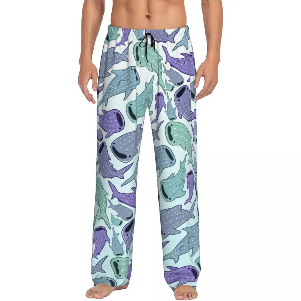 Custom Men Shark Pajama Pants Print Cute Animal Sleep Sleepwear Bottoms with Pockets
Custom Men Shark Pajama Pants Print Cute Animal Sleep Sleepwear Bottoms with Pockets