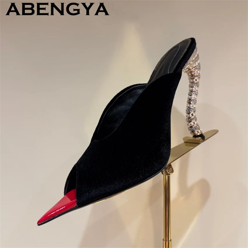 Strange Flexural Thin High Heels Slippers Woman Fish Mouth Pointy Peep Toe Mules Slippers Summer Sexy Fashion Week Shoes Mujer
Strange Flexural Thin High Heels Slippers Woman Fish Mouth Pointy Peep Toe Mules Slippers Summer Sexy Fashion Week Shoes Mujer
